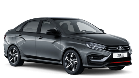 Серебристо-темная LADA Vesta Sportline