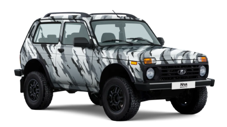 Бело-серая LADA Niva Legend BRONTO