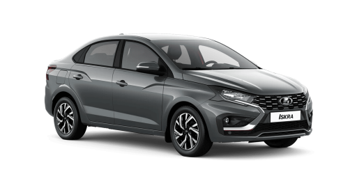 Темно-серая LADA iskra седан