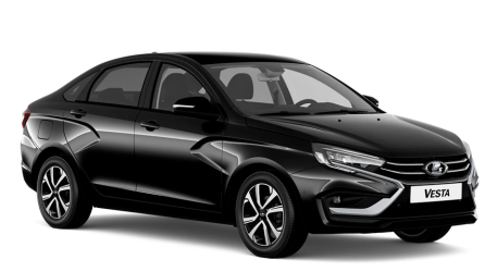 Черная LADA Vesta Седан