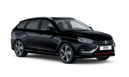 Черная LADA Vesta SW [Универсал] Sportline