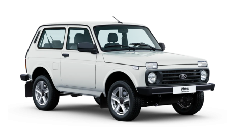 Белая LADA Niva Legend 3 дверная
