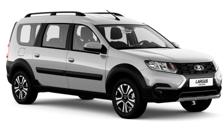 Серебристая LADA Largus Cross [Кросс]