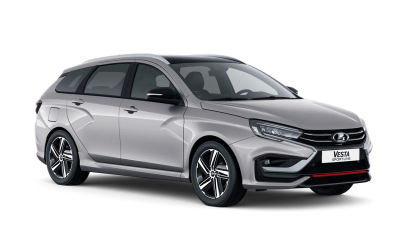 Серебристая LADA Vesta SW [Универсал] Sportline